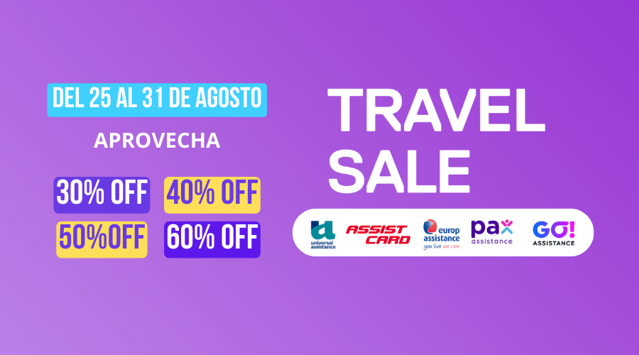 Travel Sale 2025: hasta 60% OFF en asistencia al viajero