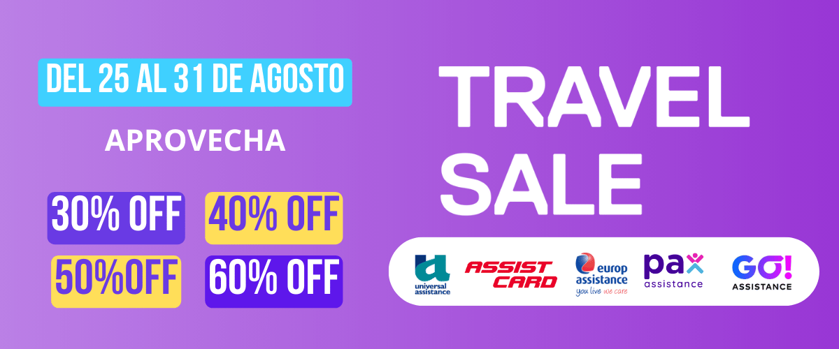 Travel Sale 2025: hasta 60% OFF en asistencia al viajero